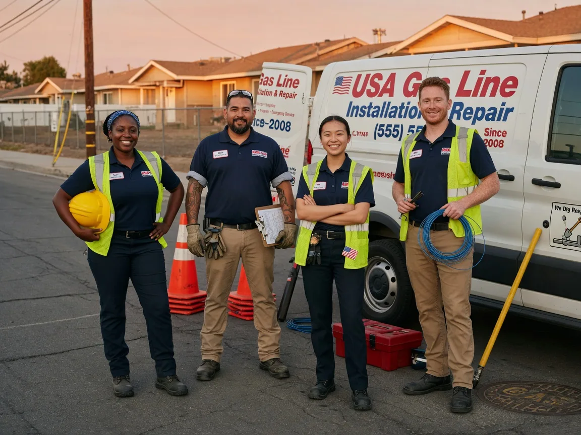 Gas Line Installation company in Bentley, LA